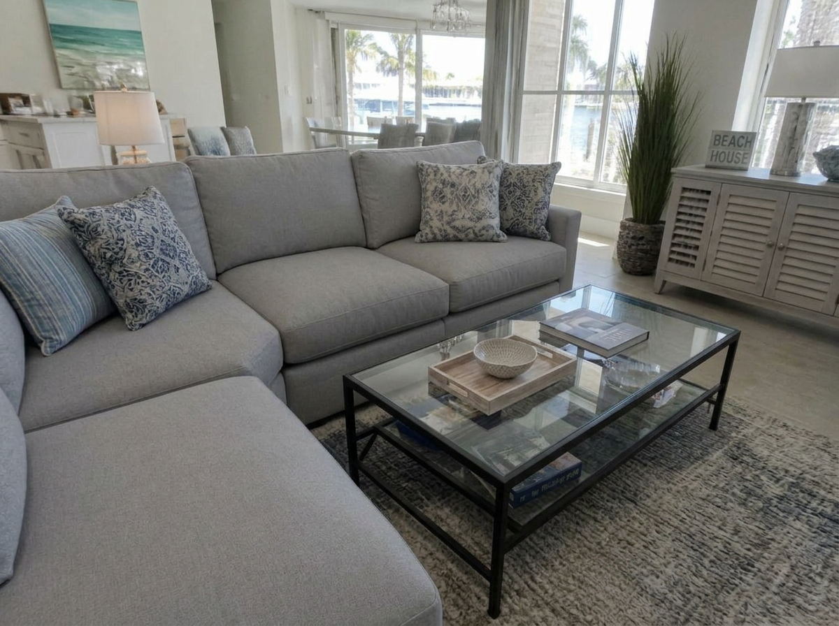 Living room refresh after CleanAngie cleaning